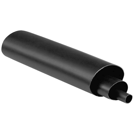 Термоусадка з клеєм 3:1 Ø - 3.2/1.1 мм чорна - 1 метр, фото 1