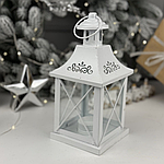 Декоративний новорічний металевий ліхтар підсвічник 22 см MR