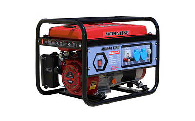 Гібридний генератор Media Line MLG 3500/2 3 кВт, бензин/газ, бак 15 л, 4-тактний двигун