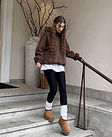 Костюм теплый худи и леггинсы 42-44 46-48