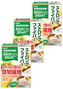 Asahi Slim Up Slim Strong Fiber Клітковина з молочнокислими бактеріями, 30 саше по 10 г. х 3 упаковки
