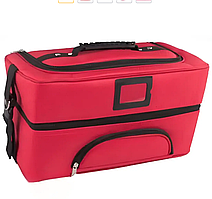 Сумка кейс майстра манікюру червона 44х20х24