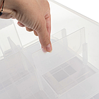 Контейнер для конструктора KRUZZEL 15 л, 2-рівневий, з відділеннями 25756, фото 9