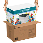 Контейнер для конструктора KRUZZEL 15 л, 2-рівневий, з відділеннями 25756, фото 2