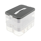 Контейнер для конструктора KRUZZEL 15 л, 2-рівневий, з відділеннями 25756, фото 4