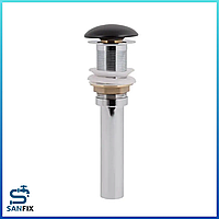 Донний клапан для раковини Qtap PU03 225х70х70 Matt black