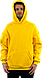 Худі оверсайз на флісі унісекс жовтий, фото 3