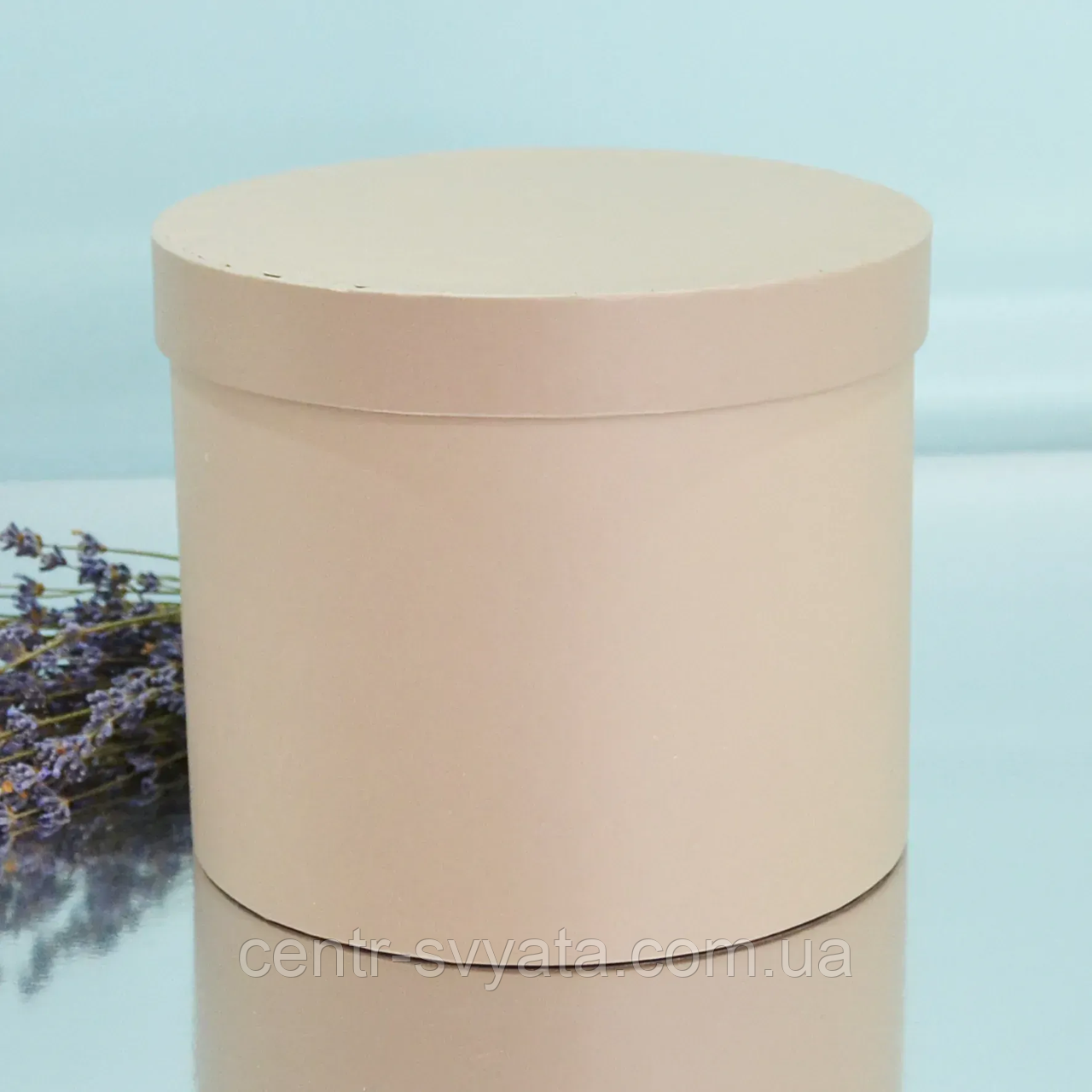 Шляпна коробка з кришкою "Мокко" 18 см