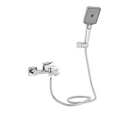 Змішувач для ванни Qtap Presto (з душовим гарнітуром) QTPRE259CRM45574 Chrome