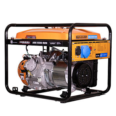 Двохпаливний генератор Aurora ABE5500RUN 5/5.5 кВт (бензин\газ, бак 13 л, однофазний, 4-тактний двигун)