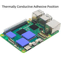 Радіатор охолодження з вентилятором для Raspberry Pi 5 ефективне охолодження для стабільної роботи