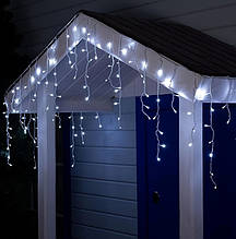 Гірлянда електрична Chomik "Бахрома", 300 LED,  12м, холодний білий, від мережі