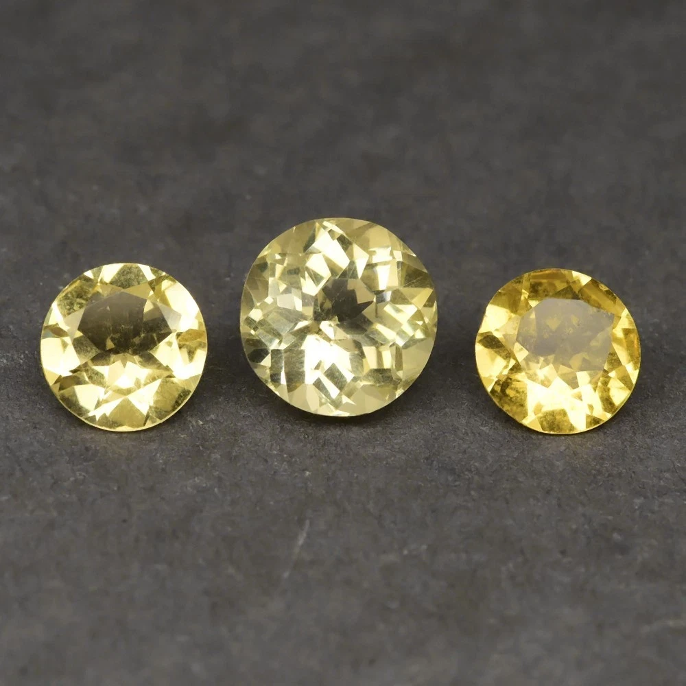 4.40 кт. Природний лимонний кварц 3 шт.