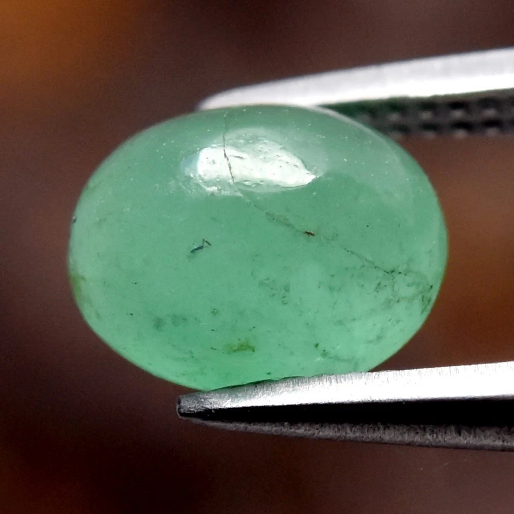 0.72 карат. природний смарагд Колумбія з тріщиною