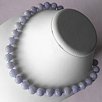 Намисто Аквамарин 12 мм 45 см Подовжувач