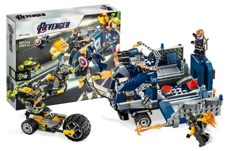Конструктор 11506 Супергерои Мстители - Нападение на грузовик  501 деталь, фото 1