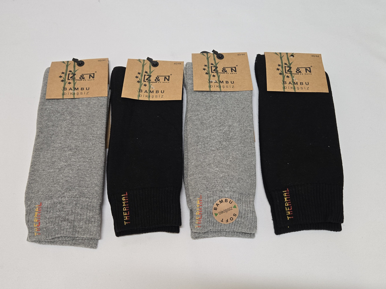 Чоловічі шкарпетки високі махрові Z@N 40-44 асорти, фото 1