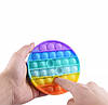 Іграшка-антистрес Pop It нескінченна пупирка Райдужний круг (hub_c760m4), фото 2