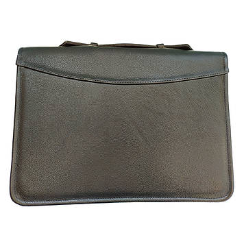 Папка для документів із натуральної шкіри Доріжка Чорна (7102-1)