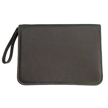 Папка для документів із натуральної шкіри Доріжка Чорна (7103-1)