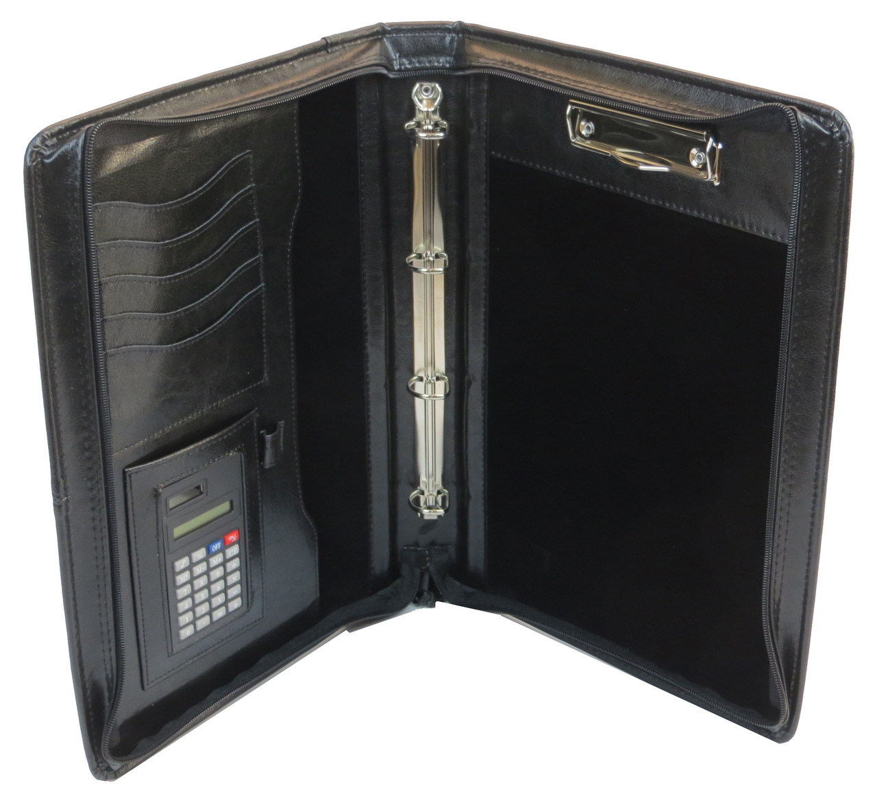 Папка ділова з ручкою зі шкірозамінника JPB AK-64 Чорна, фото 1