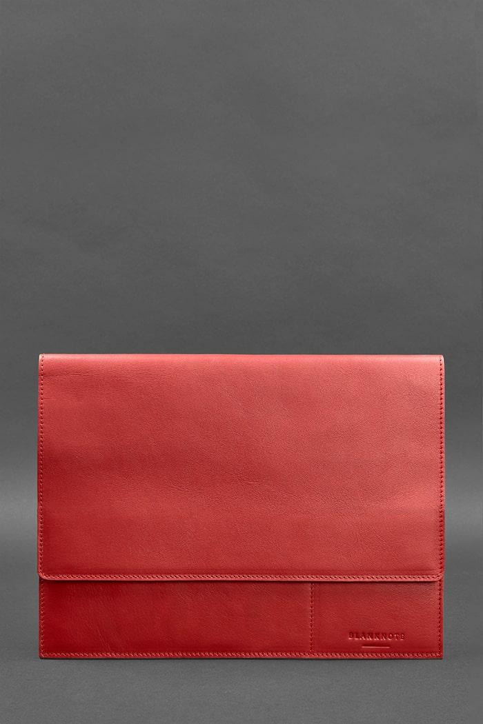 Шкіряна папка для документів А4 (на магнітах) червона BlankNote, фото 1