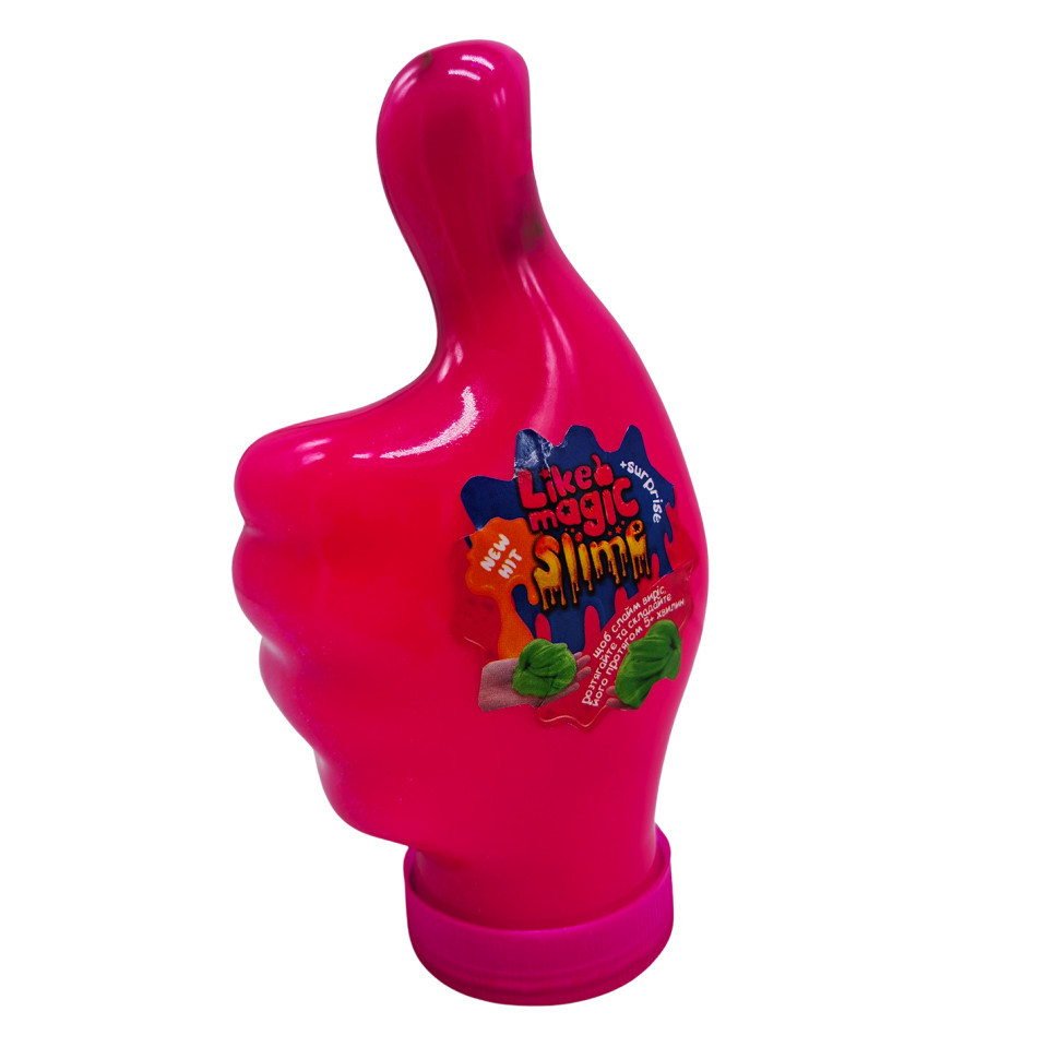 В'язка маса "LIKE Magic Slime" Danko Toys LMS-01-01U 300 гр Рожевий, фото 1
