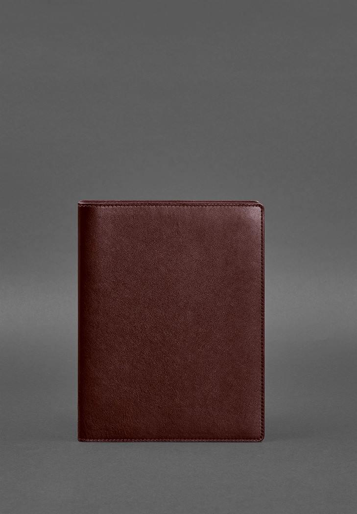 Шкіряний блокнот на сегреаторі (м'яка обкладинка на кільцях) 13.0 бордовий BlankNote, фото 1