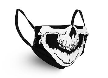 Маска для обличчя Geronimo black skull 3029 One size Чорно-білий (ZIK0000014425)