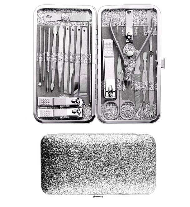Манікюрний набір SUNNY Breeze 21 предмет сріблястий, фото 1