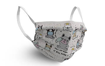 Маска для обличчя Geronimo frenchie 3034 One size Різнобарвний (3800999007991)