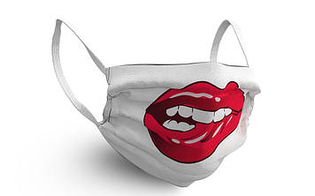 Маска для обличчя Geronimo lips 3006 One size Біло-червоний (ZIK0000014432)