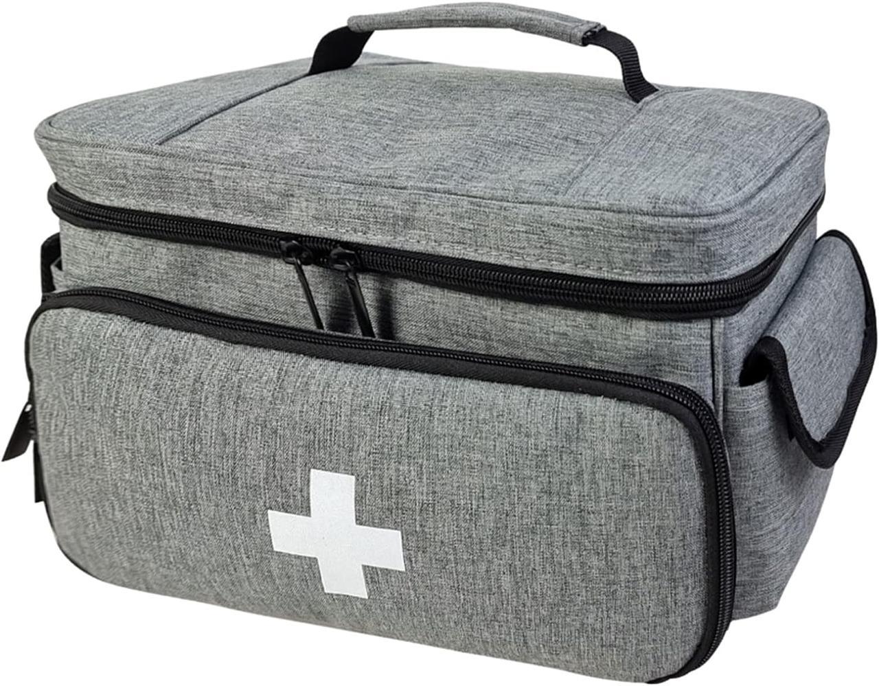 Аптечка сумка-органайзер для медикаментів Велика Profi Care Сіра (IBH052S), фото 1