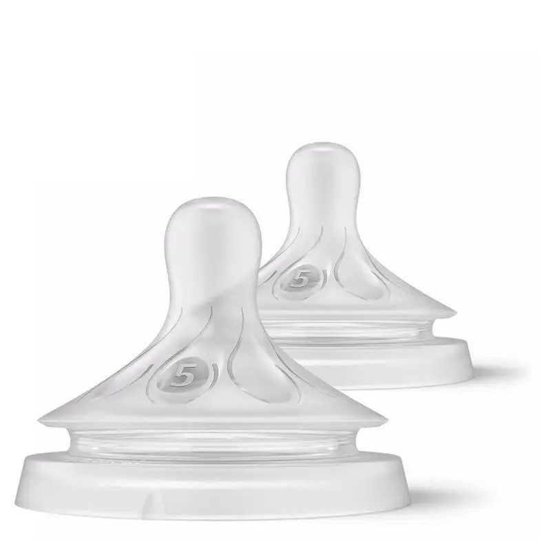 Соска Philips Avent Natural — силіконова, 6 міс+, швидкий потік, 2 шт