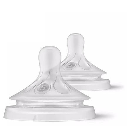 Соска Philips Avent Natural — силіконова, 6 міс+, швидкий потік, 2 шт, фото 1