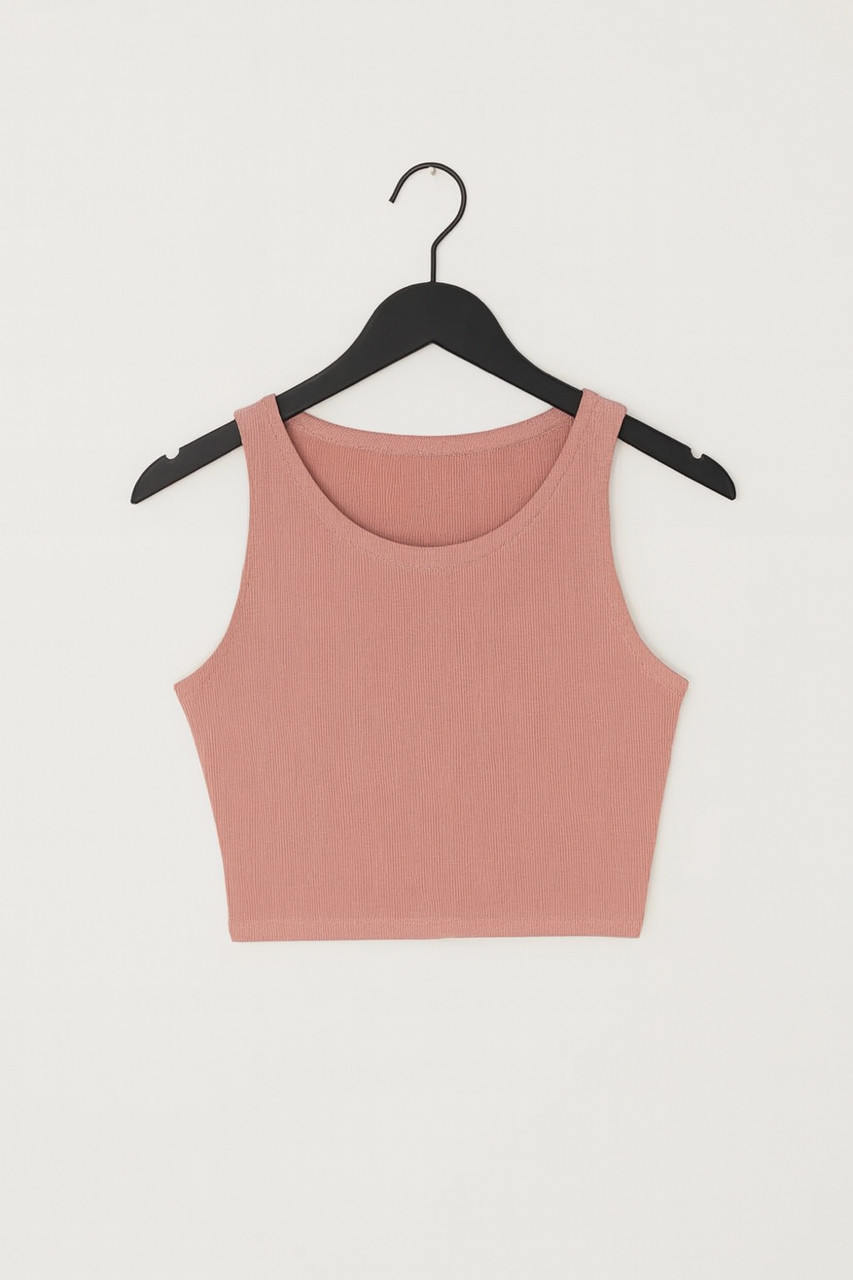 Універсальна майка топ із тканини рубчик.