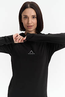 Термобілизна жіноча NORWIN, чорний комплект Flatlock (кофта + штани)