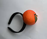 Ободок для волосся апельсин, обруч мандарин, фото 3