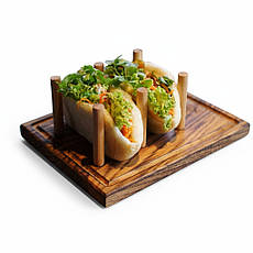 Сервірувальна дошка підставка для хот-догів, тако, піти 25х18 cм