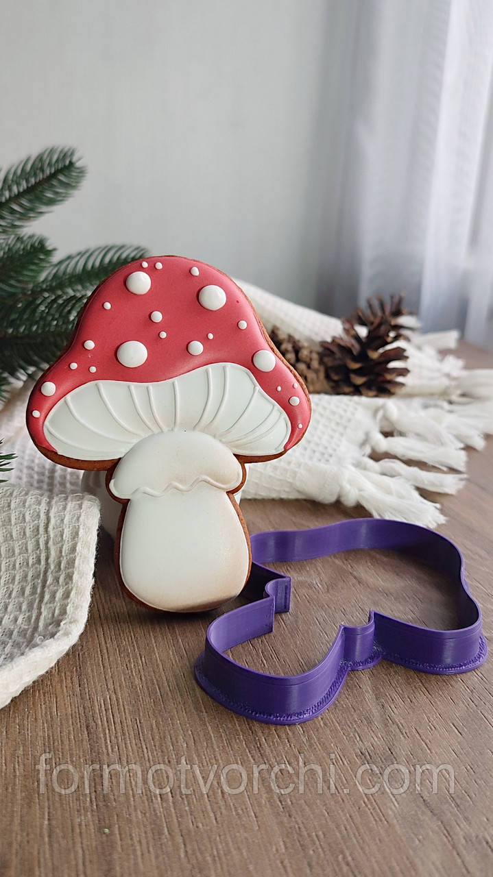 3D форми-вирубки для пряників "Гриб 6"