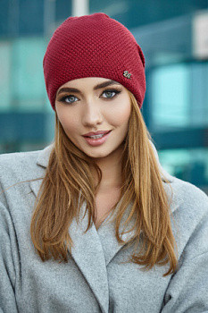 Шапка «Шарлотта» бордо
