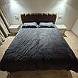 Велюрова постільна білизна Моніка Двоспальний Графітовий, фото 6