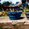 Туристична миска Tribe Collapsible Bowl; 0,6л; 5,5х15см; Складана; Силіконова з пластиковим дном; Бірюза. Миска похідна T-FF-0029, фото 8