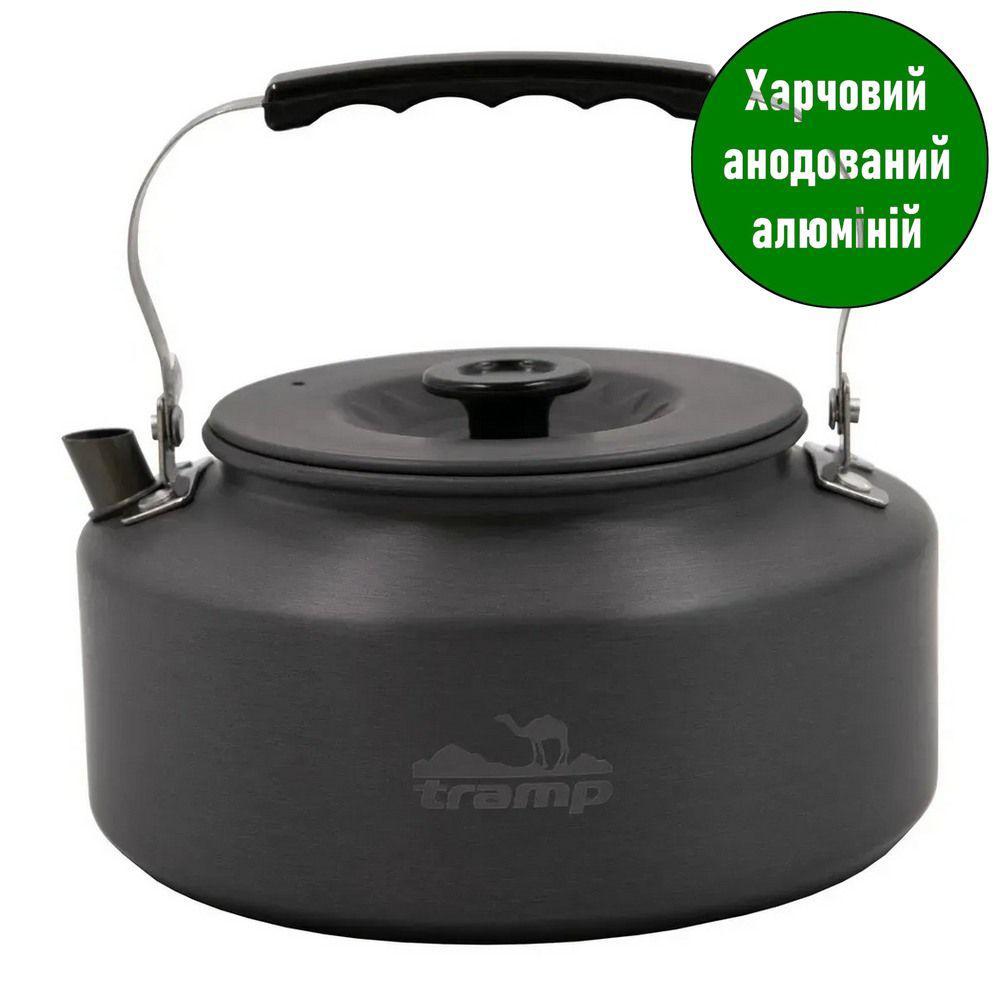 Туристичний чайник Tramp; 1,6л; 9,5х17,5см; Алюміній анодований. Похідний чайник UTRC-117, фото 1