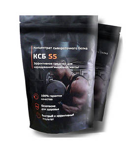 Протеїн сироватковий КСБ 55 пакет 100 г спортивне харчування набір маси KSB 55 коктейль
