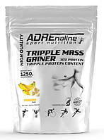 Гейнер ADRENALINE Triple Mass Gainer 30% protein 1250 грам Смак: БАНАН