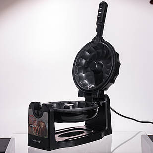 Кексниця електрична 1800 Вт з антипригарним покриттям 37×17×18 (см) Чорна SK-BBQ-837