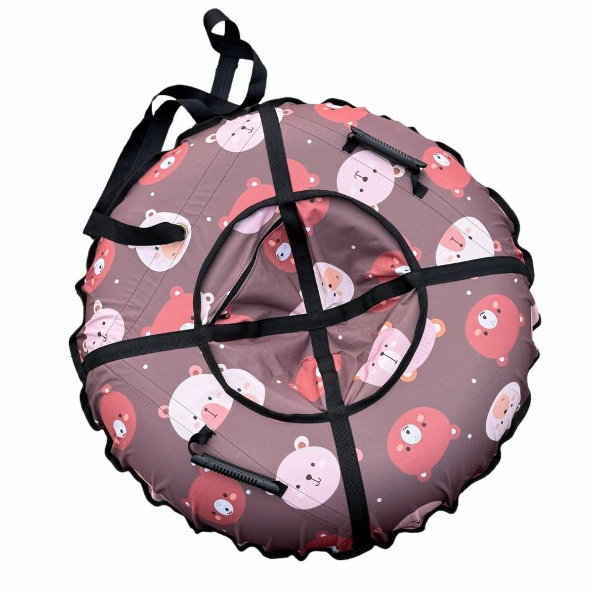 Тюбінг надувні санки ватрушка з камерою "Ведмедики" 100 см GT-100-13, фото 1