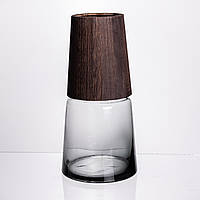 Ваза для квітів кругла скляна 28 (см) декоративна HP-19-161-2