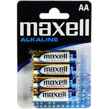Батарейки Maxell Alkaline AA/LR6 4шт/уп blister